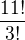 kopírovat do textarea $\frac{11!}{3!}$