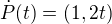 $\dot{P}(t)=(1,2t)$