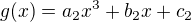 $g(x) = a_2x^3 + b_2x + c_2$