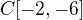 $C[-2,-6]$