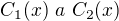 $C_1(x)\ a\ C_2(x)$