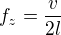 kopírovat do textarea $f_z=\frac{v}{2l}$