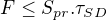$F\le S_{pr}.\tau _{SD}$