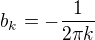 $b_k=-\frac{1}{2\pi k}$