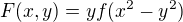 $F(x,y)=yf (x^{2}-y^{2})$