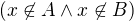 $(x\not\in A\wedge x\not\in B)$