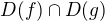 $D(f)\cap D(g)$
