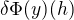 $\delta \Phi (y)(h)$