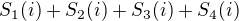 $S_1(i)+S_2(i)+S_3(i)+S_4(i)$