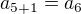 $a_{5+1} = a_6$