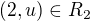 $(2,u)\in R_2$
