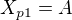 $X_{p1}=A$