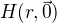 $H(r,\vec{0})$