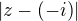 $|z-(-i)|$