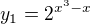 $y_{1} = 2^{x^{3}-x}$