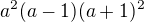 $a^2(a-1)(a+1)^2$