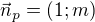 $\vec n_p=(1;m)$