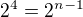 $2^{4}=2^{n-1}$
