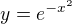 $y=e^{-x^2}$