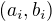$(a_i,b_i)$