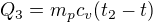 $Q_3=m_pc_v(t_2-t)$