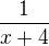 $\frac{1}{x+4}$