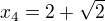 kopírovat do textarea $x_{4}=2+\sqrt{2}$