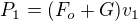 $P_1=(F_o+G)v_1$