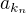 $a_{k_n}$
