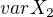 $var X_{2}$