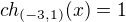 $ch_{(-3,1)}(x) = 1$