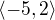 $\langle-5,2\rangle$