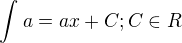 kopírovat do textarea $\int_{}^{}a = ax+C;C\in R$