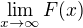 $\lim_{x\to\infty }F(x)$