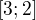 $[3;2]$
