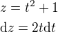 kopírovat do textarea $z=t^2+1\nl\mathrm{d}z=2t\mathrm{d}t$