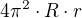 $4\pi ^{2}\cdot R\cdot r$