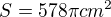 kopírovat do textarea $S=578\pi cm^{2}$