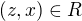 $(z,x)\in R$