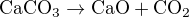 kopírovat do textarea $\mathrm{CaCO_3}\rightarrow \mathrm{CaO}+\mathrm{CO_2}$