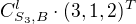 $C^l_{S_3,B}\cdot (3,1,2)^T$