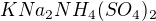 $KNa_{2}NH_{4}(SO_{4})_{2}$