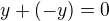 kopírovat do textarea $y+(-y)=0$