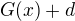 $G(x)+d$