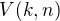 $V(k, n)$