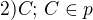 $2)\space C;\, C\in p$