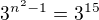 kopírovat do textarea $3^{n^2-1}=3^{15}$