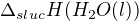 $\Delta _{sluc}H(H_{2}O(l))$