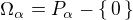 $\Omega_{\alpha}=P_{\alpha} - \{\,0\,\}$