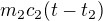 $m_{2}c_{2}(t-t_{2})$